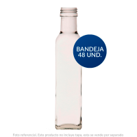 BANDEJA 48 UND. ACEITE 250cc Cuadrada